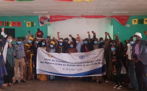 Boké : l’ONU porte mains fortes aux communautés dans la riposte contre la COVID 19