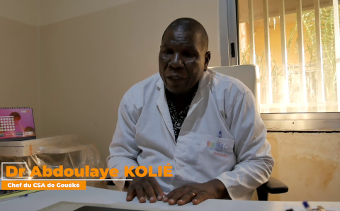 Dr Abdoulaye  Kolié Chef du Centre de Santé Amélioré (CSA) de Gouéké s’engage pour la continuité des services de santé maternelle