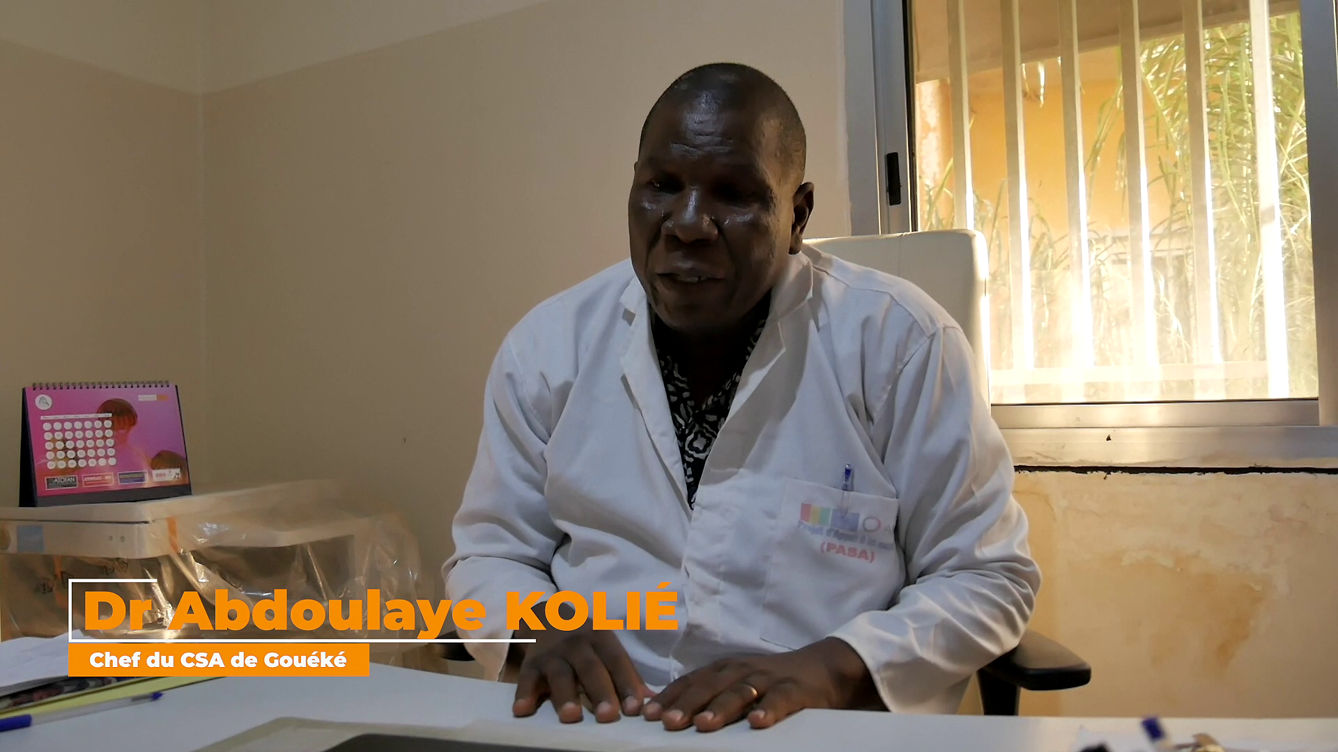 Dr Abdoulaye  Kolié Chef du Centre de Santé Amélioré (CSA) de Gouéké s’engage pour la continuité des services de santé maternelle