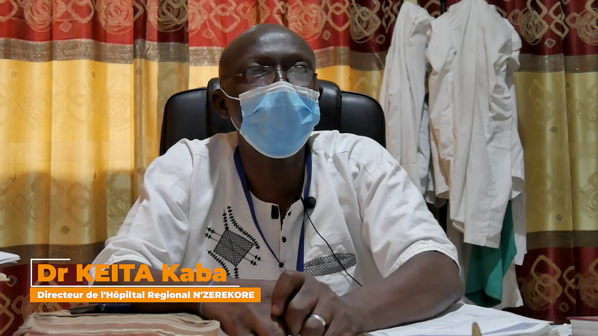 Dr Kaba Keïta Directeur Général de l’Hôpital Régional de N’Zérékoré, s’engage pour la continuité des services de santé maternelle